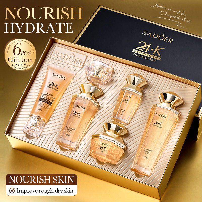Luxury Skincare Set - 24K Gold Collagen Protein Skincare Set