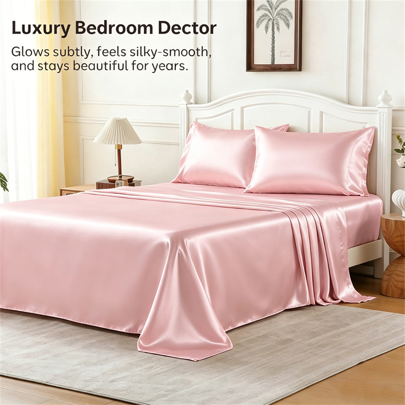Luxury Mulberry Silk Bed Sheet - огляд і ціна Luxury Skincare Set