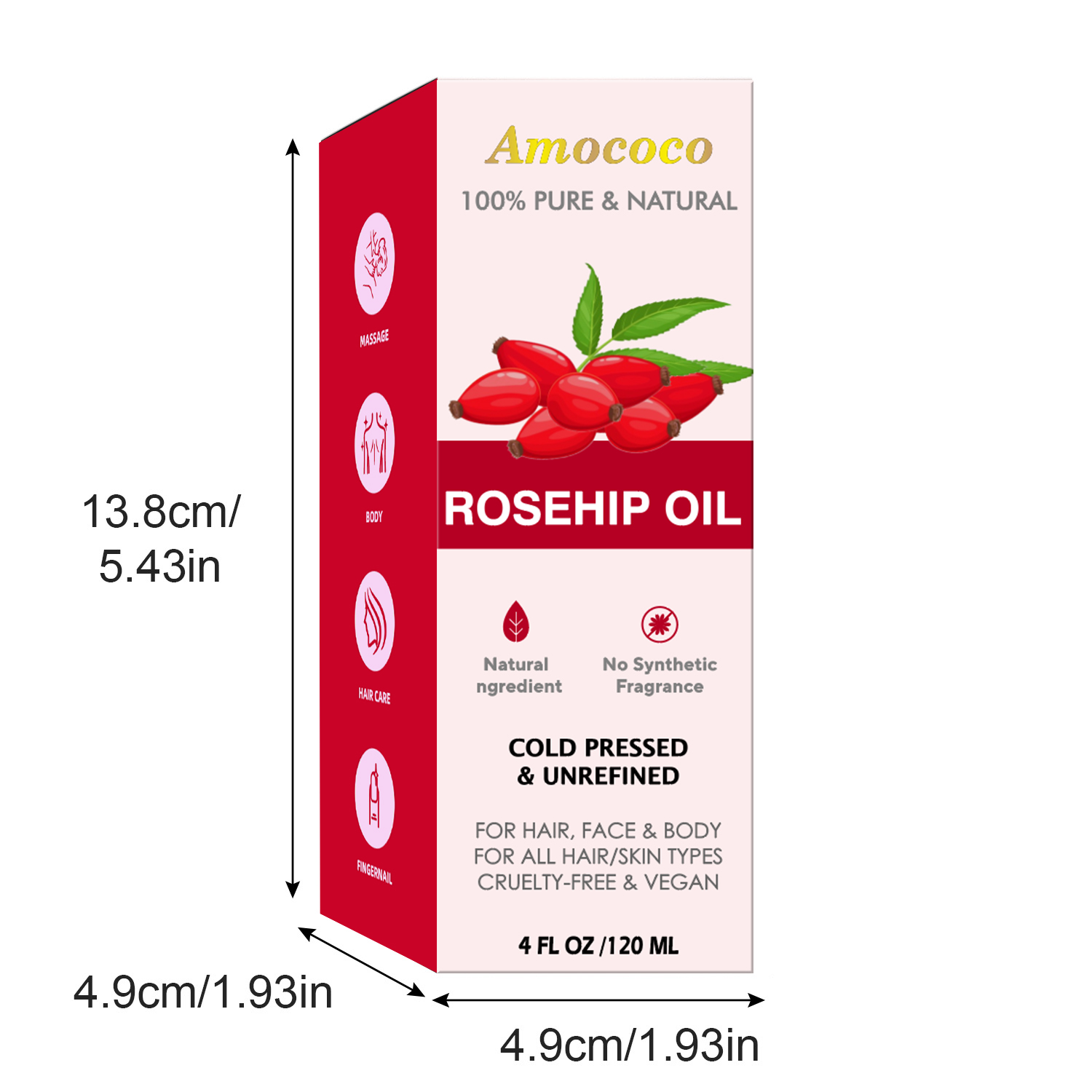 Amococo 2pcs Jojoba Oil and Ro - огляд і ціна Cold Pressed Rose Hip