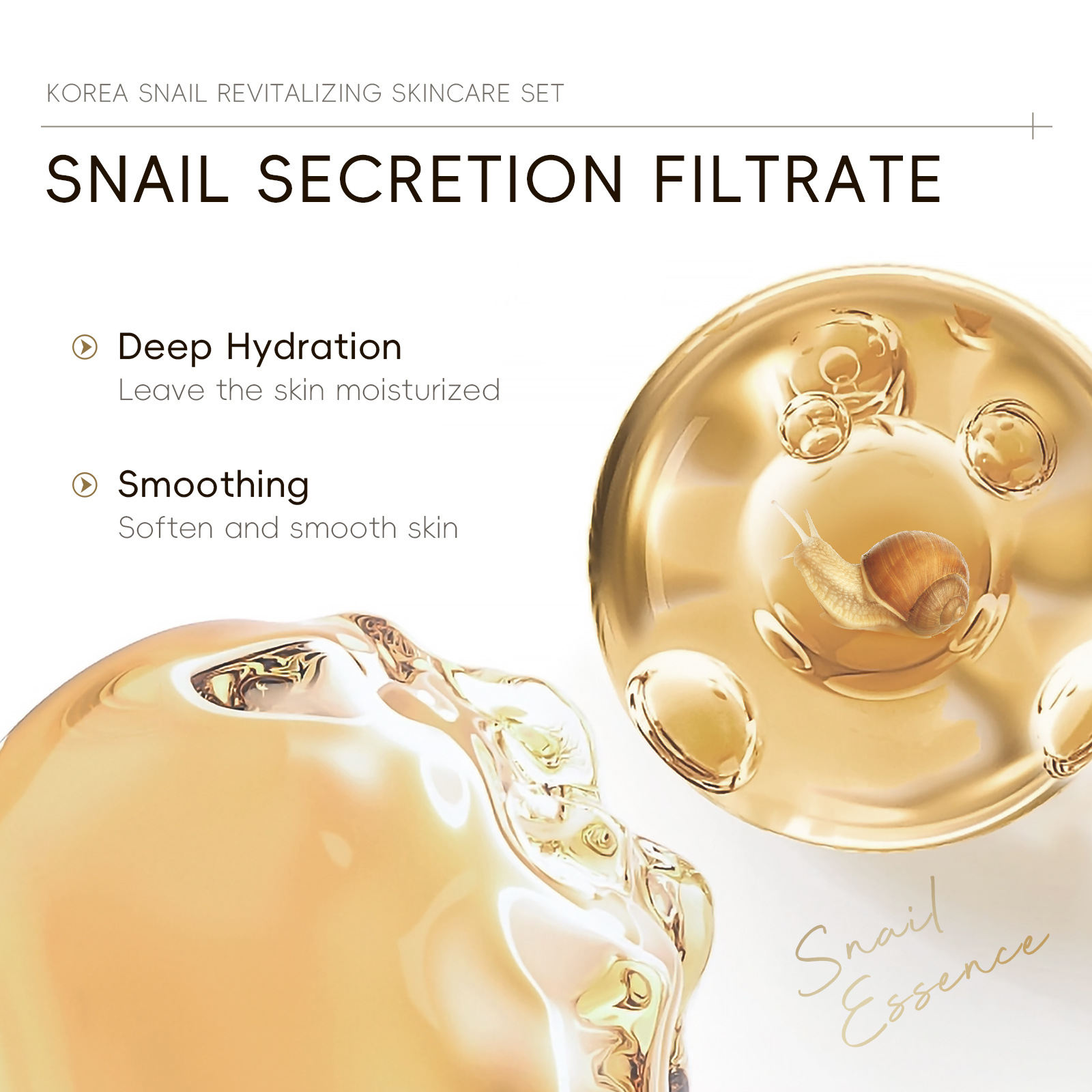 5pcs Boxed Korea Snail Skin Ca - огляд і ціна Luxury Skincare Set