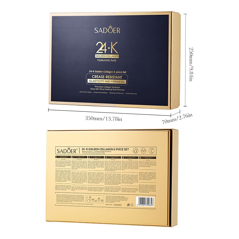 24K Gold Collagen Protein Skin - огляд і ціна Luxury Skincare Set
