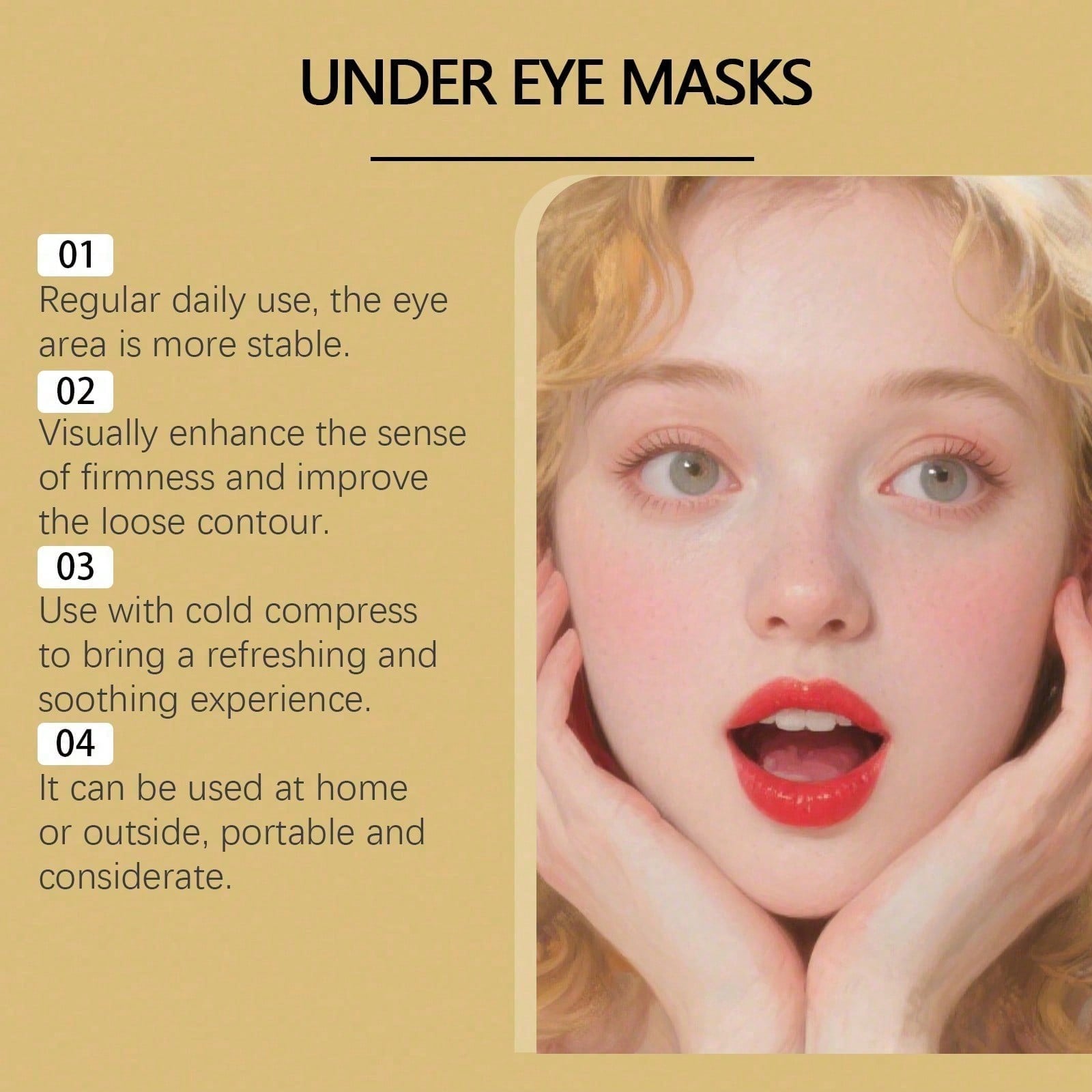 24K Gold Eye Mask, 60 Count Lu - огляд і ціна Luxury Skincare Moisturizer